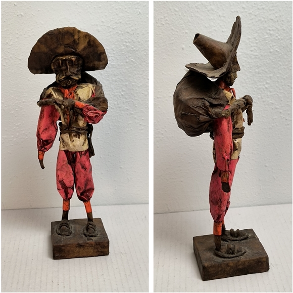 Hand Made Paper Mache Vintage Mexican Folk Art Man - Picture 1 of 12